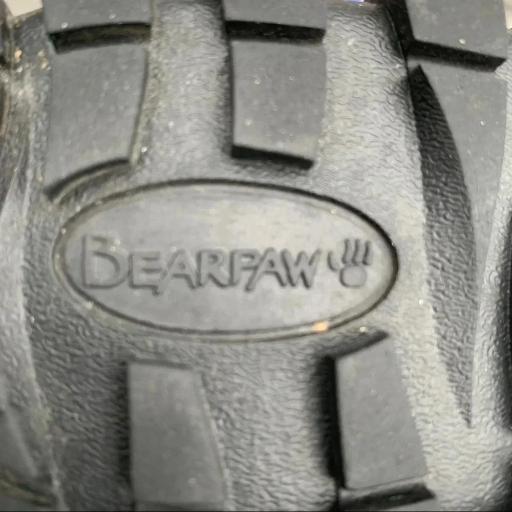 Bearpaw Desdemona Leather/Suede Winter Boots Sheepskin Wool Blend Size 7